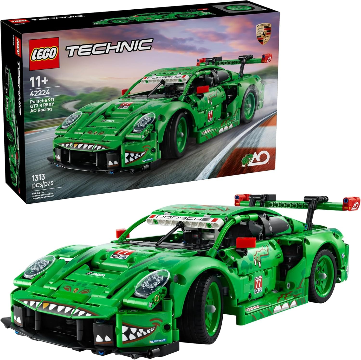 LEGO Technic Porsche 911 GT3 R Rexy AO Racing Car